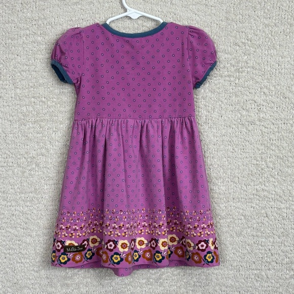 Matilda Jane Dress Girls 18-24 Month Purple My Marionette Fit and Flare Floral - Picture 4 of 6